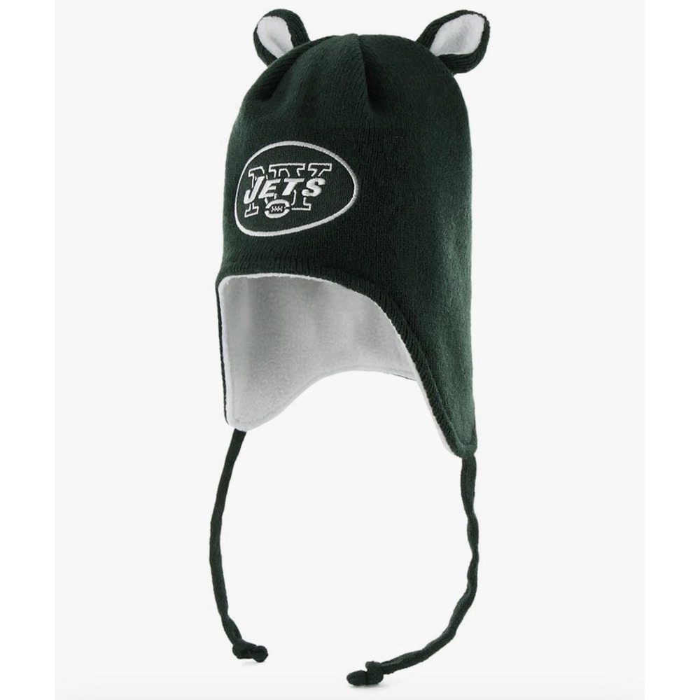 New NFL New York Jets Toddler Little Monster Knit Hat 47 Brand Green Cap